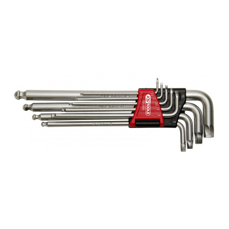 Jeu de 9 clés mâles 6 pans spéciale empreinte de vis abîmée - KS TOOLS - 151.2800