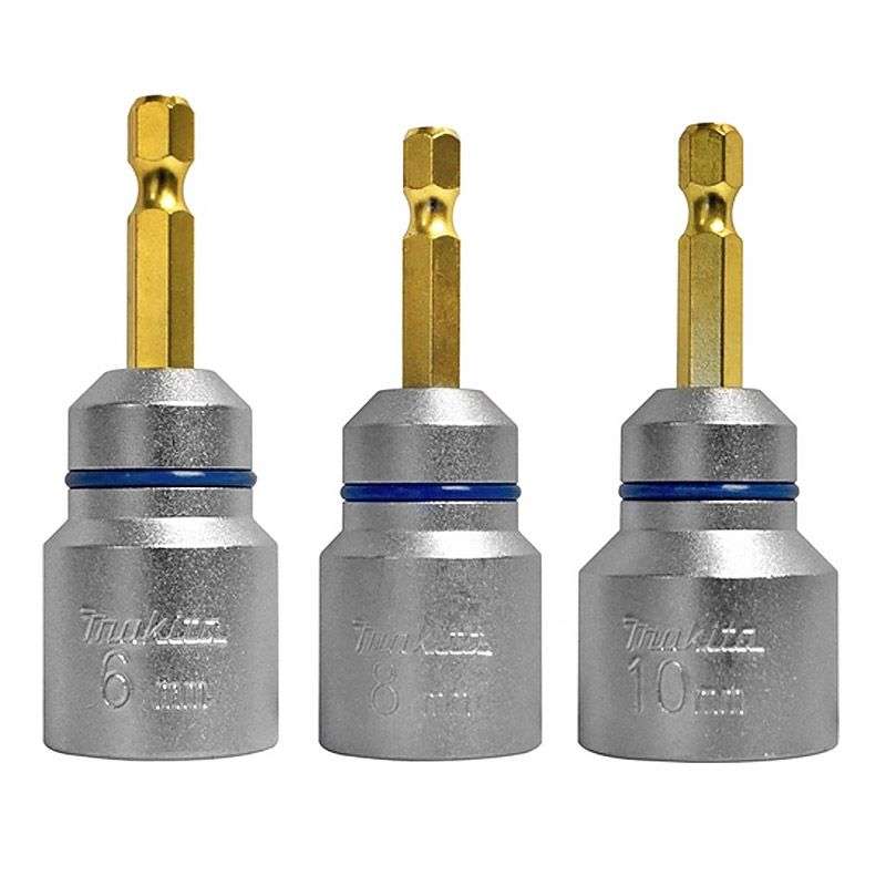 Lot de 3 douilles MAKITA B-42999 pour tiges filetées