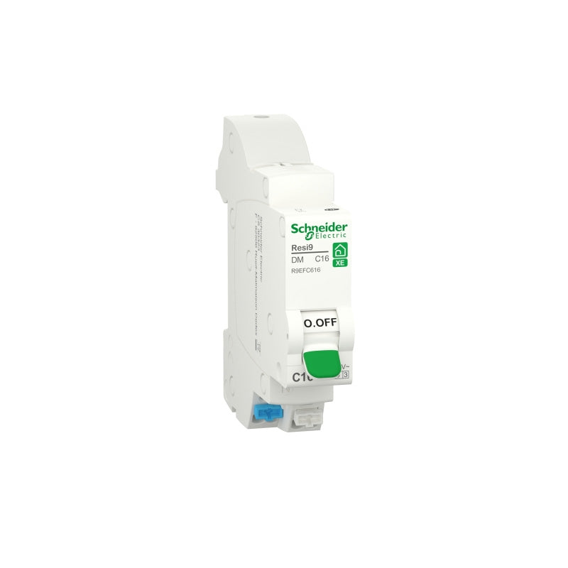 Disjoncteur SCHNEIDER R9EFC616 16A type C Auto 3kA 1P+N embrochable Resi9 XE