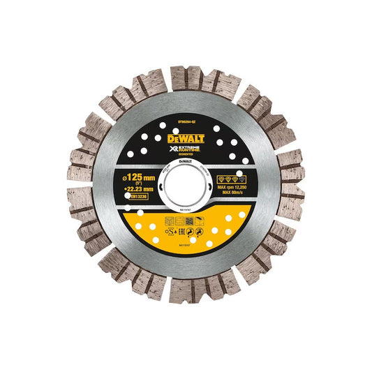 Disque béton Ø125x22,2mm pour rainureuse DEWALT DT90294-QZ Extreme Runtime