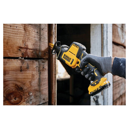 Scie sabre compacte 12V DEWALT DCS312D2-QW Brushless avec coffret et 2 batteries 2,0 Ah