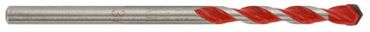 Tivoly   1 Foret Béton-Carrelage 2 en 1 Technic, Rouge, Ø 5 mm