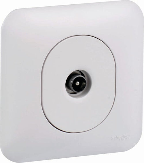 Ovalis - Prise TV - Blanc