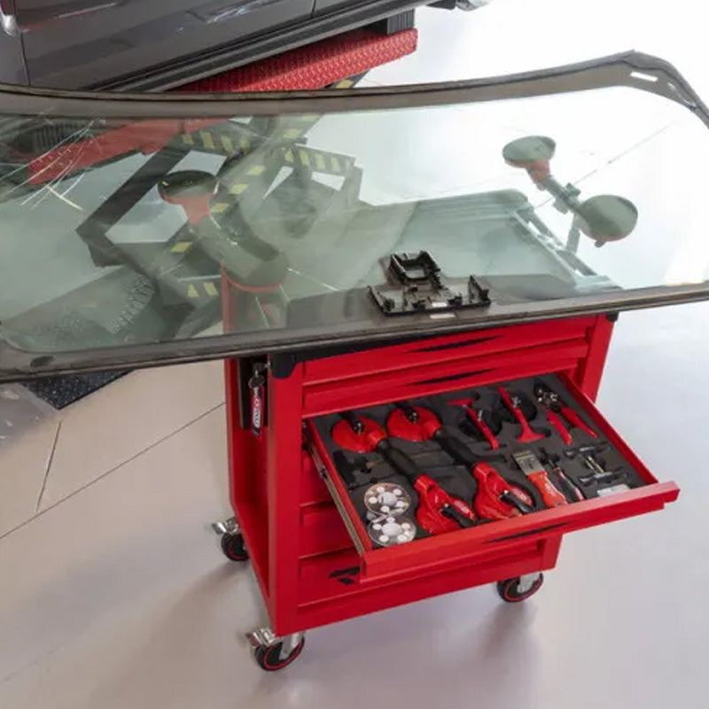 Servante RACING 7 tiroirs équipée de 384 outils  - KS TOOLS - 855.7380