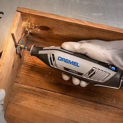 Dremel 4250 Outil Rotatif Multifonction 175W avec 3 Adaptations 35 Accessoires Vitesse Variable 5000-35000 tr/min pour Découper, Poncer, Percer, Nettoyer, Sculpter, Polir, Graver, Meuler, Défoncer