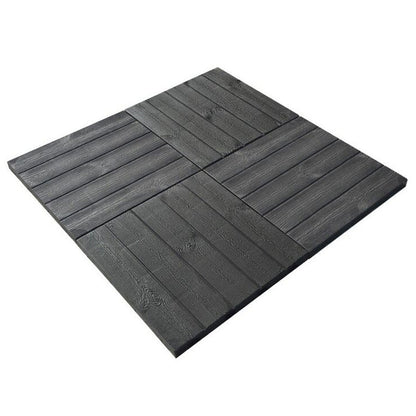 Dalle PVC clipsable autoportante "Effet bois" - Marron Taupe 39 x 39 cm