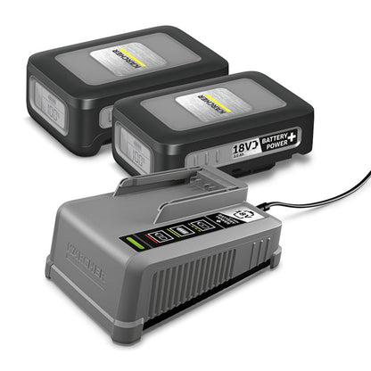 Kit Batteries + chargeur KÄRCHER - 2 * 18 V/3
