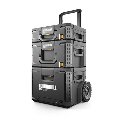STACKTECH KIT 3 pièces TOUGHBUILT TB-B1S3-B-70R-BEA Coffre de chantier + Grande boite + boite moyenne