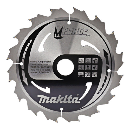 Lames carbure "Mforce", pour bois, pour scies circulaires MAKITA
