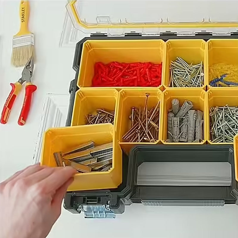 Organiseur étanche profondeur 106mm - 10 compartiments amovibles - fatmax - STANLEY - 1-97-518