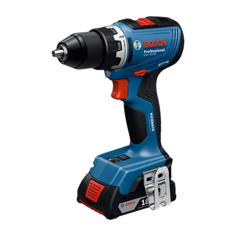 Perceuse-visseuse sans fil BOSCH GSR 18V-65 06019N3203 avec 2 batteries GBA18V 5,0Ah en L-Box