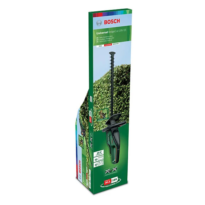 Taille-haies sans fil 18V BOSCH UniversalHedgeCut 18V-55 Outil seul sans batterie