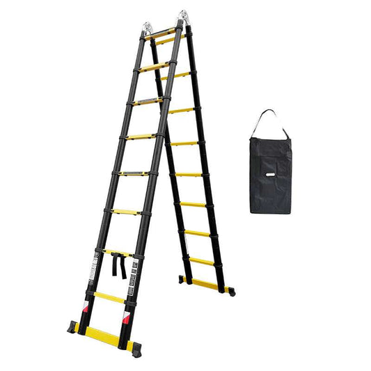 Echelle - Escabeau télescopique WOERTHER GRAFITEK ES-500DB-G-P4 2m50 à 5m (avec housse)