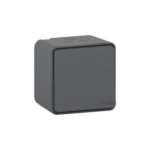 Interrupteur va-et-vient en saillie SCHNEIDER Mureva MUR35021- 10A - 250V - IP55  - anthracite