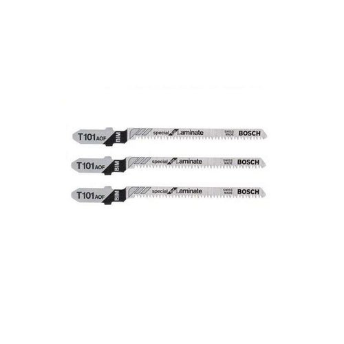 Lot de 3 lames de scie sauteuse T 101 AOF BOSCH 2608636432 Special for Laminate