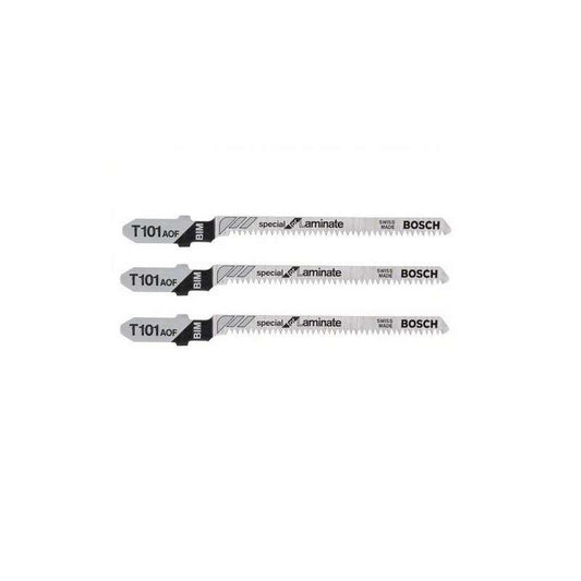 Lot de 3 lames de scie sauteuse T 101 AOF BOSCH 2608636432 Special for Laminate