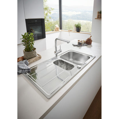 Mitigeur évier MINTA 360° GROHE 32168000 - bec haut avec mousseur extractible - chromé