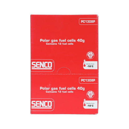 Pack de 12 Cartouche de gaz SENCO PC1308P 40gr pour cloueur agrafeuse