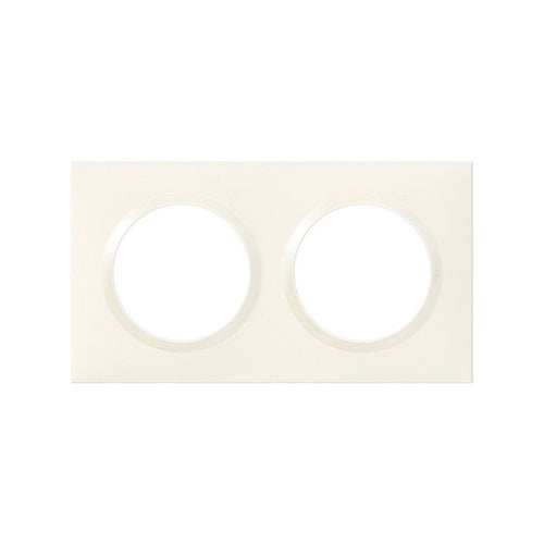 Plaque Dooxie - 2 postes - carré - blanc LEGRAND