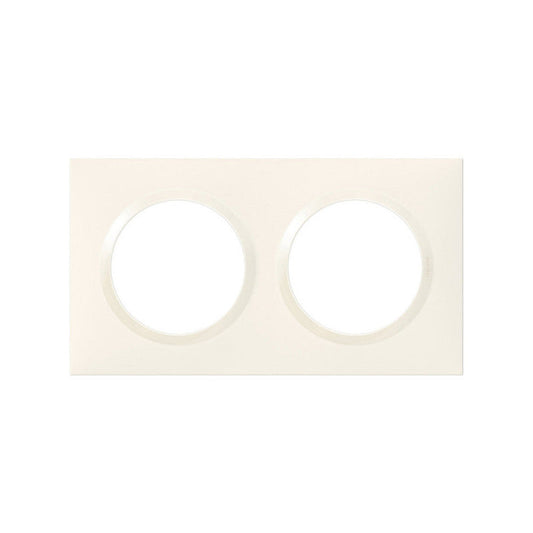 Plaque Dooxie - 2 postes - carré - blanc LEGRAND