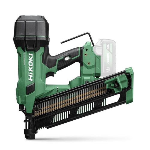 Cloueur charpentier Tête Ronde bande plastique 90mm 21°- 18V Brushless Hikoki NR1890DRAW9Z - Hitcase IV